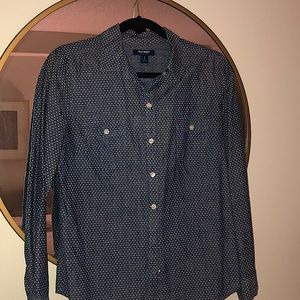 Chambray Polka Dot Shirt